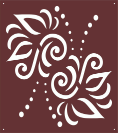 Living Room Screen Seamless Design For Laser Cutting Free DXF File