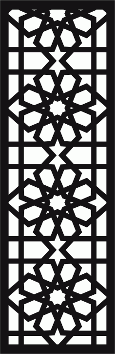 Living Room Screen Seamless Panel Cnc Laser Cutting Free DXF File