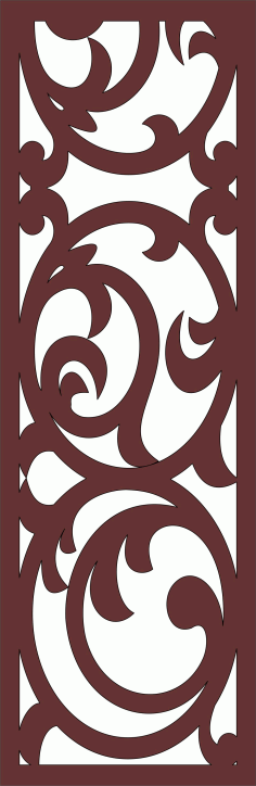 Living Room Screen Seamless Pattern Cnc Laser Cutting Free DXF File