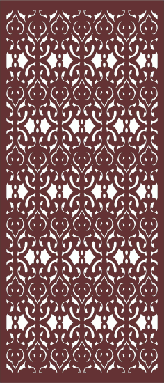 Living Room Screen Separator Seamless Design For Laser Cutiing Free Vector File