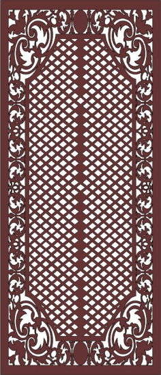 Living Room Screen Separator Seamless For Laser Cut Free Vector File