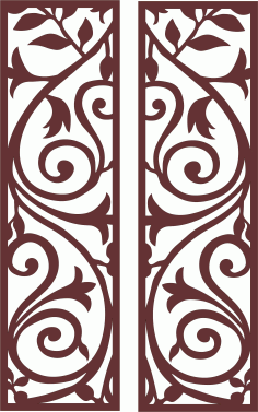 Living Room Screen Separator Seamless Pattern For Laser Cut Free Vector File