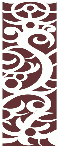 Living Room Seamless Floral Jali For Laser Cut Free Vector File