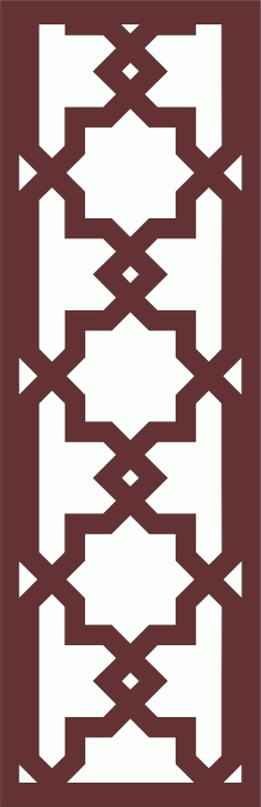 Living Room Seamless Floral Screen Design For Laser Cutting Free DXF File