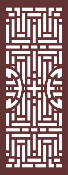 Living Room Seamless Floral Screen Panel Cnc Laser Cutting Free DXF File