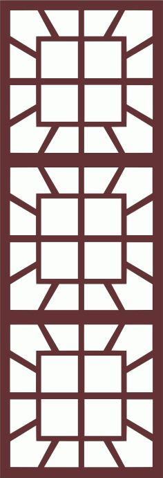 Living Room Seamless Grill Design For Laser Cutting Free DXF File
