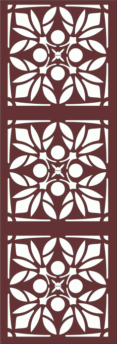 Living Room Seamless Grill Pattern For Laser Cutting Free DXF File