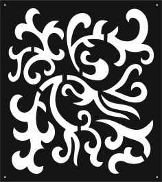 Living Room Seamless Screen Art For Laser Cutting Free DXF File, Free Vectors File