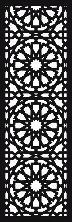 Living Room Seamless Screen For Laser Cutting Free DXF File