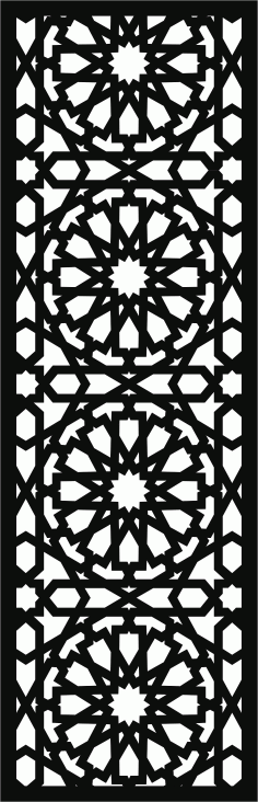 Living Room Seamless Screen Panel Cnc Laser Cutting Free DXF File