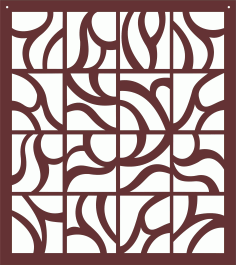 Living Room Seamless Screen Pattern For Laser Cut Free Vector File, Free Vectors File