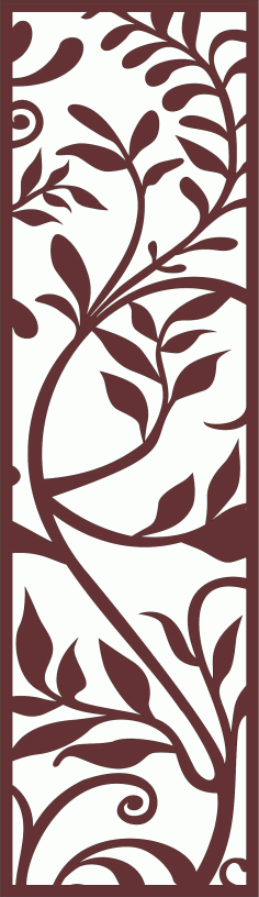 Living Room Seamless Separator Screen Art For Laser Cut Free Vector File
