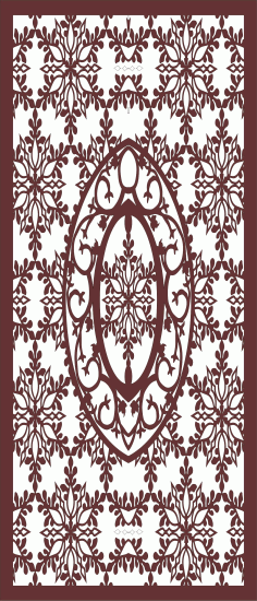 Living Room Seamless Separator Screen Panel For Laser Cutiing Free Vector File