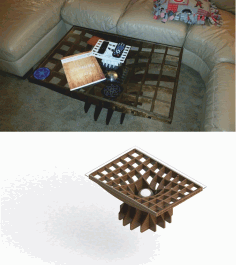 Living Room Table For Laser Cut Free Vector File