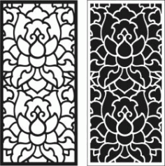 Lotus Shaped Partition For Laser Cut Cnc Free DXF File