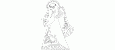 Louies Candle Light Angle Free DXF File