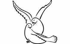 Love Bird Free DXF File