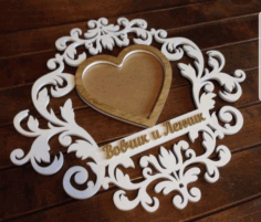 Love Heart Photo Frame Ideas Laser Cut Free Vector File