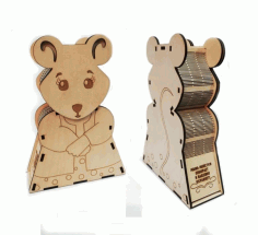 Love Mouse Pigi Box Cnc Cutting Free Vector File