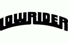 Lowrider Logo Free DXF File