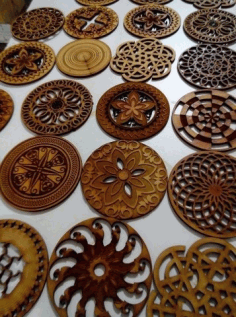 Mandala Coasters For Laser Cutting Free Vector File