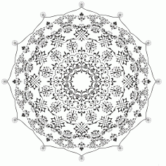 Mandala De Ornament Free Vector File