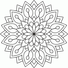 Mandala Des Flower Ornament Free Vector File