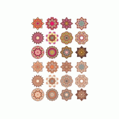 Mandala Pattern Doodl Round 6 Free Vector File