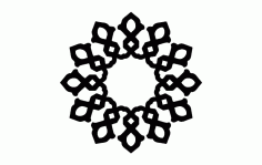 Mandala Simple Design Free DXF File