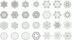 Mandalas Set Collection Free Vector File