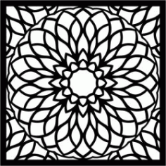 Manlada Decorative Motifs For Laser Cut Plasma Decal Free DXF File