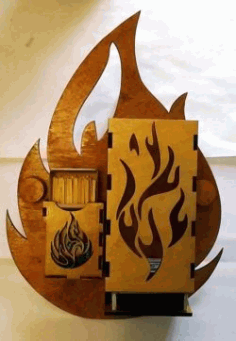 Match Box In Restaurant For Laser Cut Free Vector File