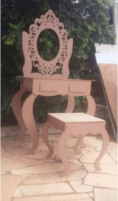 Mirror And Chair Free Vector File