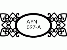 Mirror Frame 027 A Free DXF File