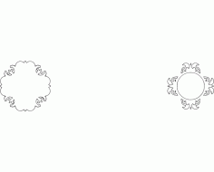 Mirror Frame 03 Free DXF File