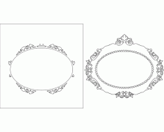 Mirror Frame 05 Free DXF File