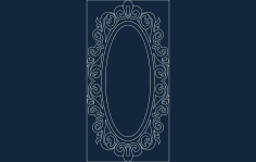 Mirror Frame 051 Free DXF File