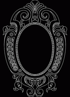 Mirror Frame 0554 Free DXF File