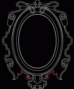 Mirror Frame 0556 Free DXF File