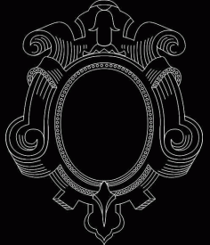 Mirror Frame 0558 Free DXF File