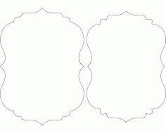 Mirror Frame 07 Free DXF File