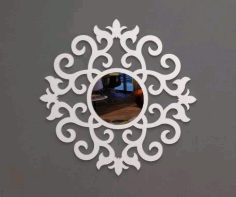 Mirror Frame Ayna Round Free DXF File
