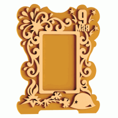 Mirror Frame Design Free DXF File