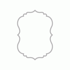 Mirror Frame Simple Design Free DXF File