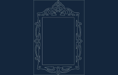 Mirror Frame Simple Free DXF File