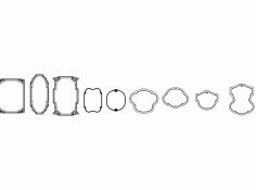 Mirror Frames 2 Free DXF File