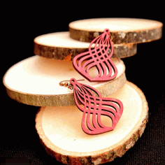 Model Of Women Jewelry Earrings Brooches Pendants For Laser Cut Free DXF File