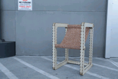 Modern Chair Cnc Plan For Laser Cut Free Vector File