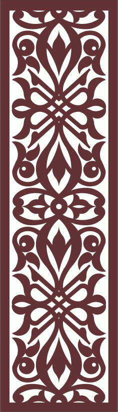 Modern Lattice Room Dividers Pattern Free DXF File