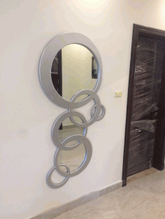 Modern Mirror Frame Free DXF File